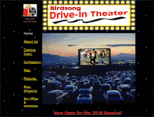 Tablet Screenshot of birdsongdrive-in.com